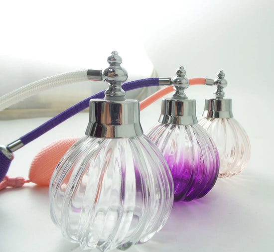 100ml Vintage Stylish Refillable  Empty Glass Perfume Pump Sprayer Bottle Scent with Atomizer Tassels For Elegance Collectible