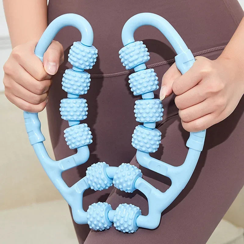 Wheel Annular Leg Clamp Massager