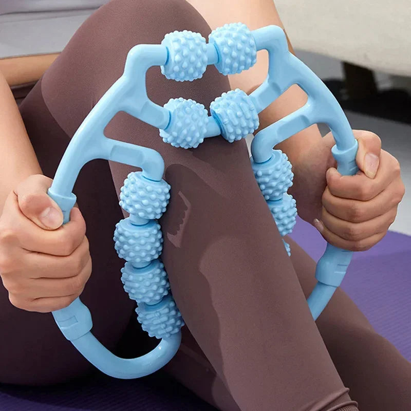 Wheel Annular Leg Clamp Massager