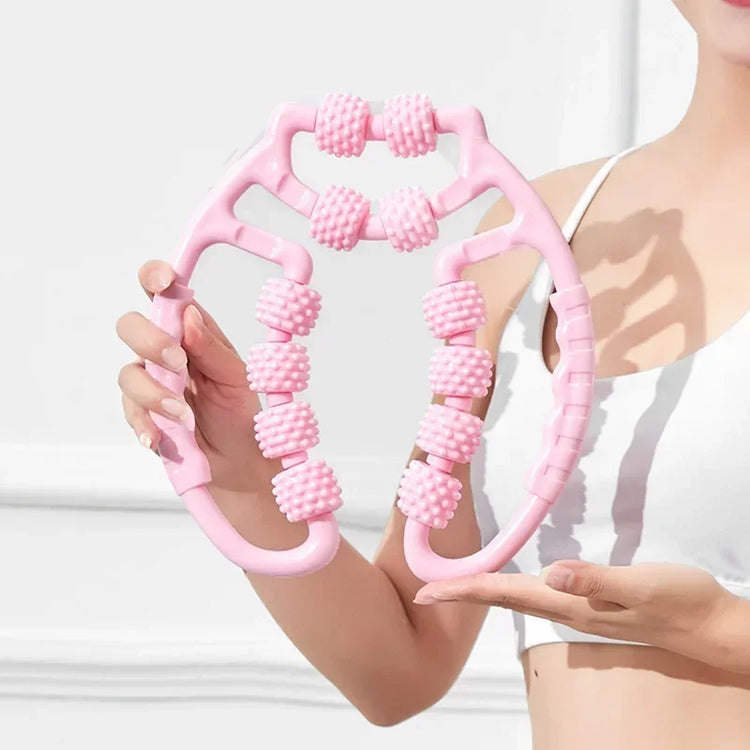 Wheel Annular Leg Clamp Massager