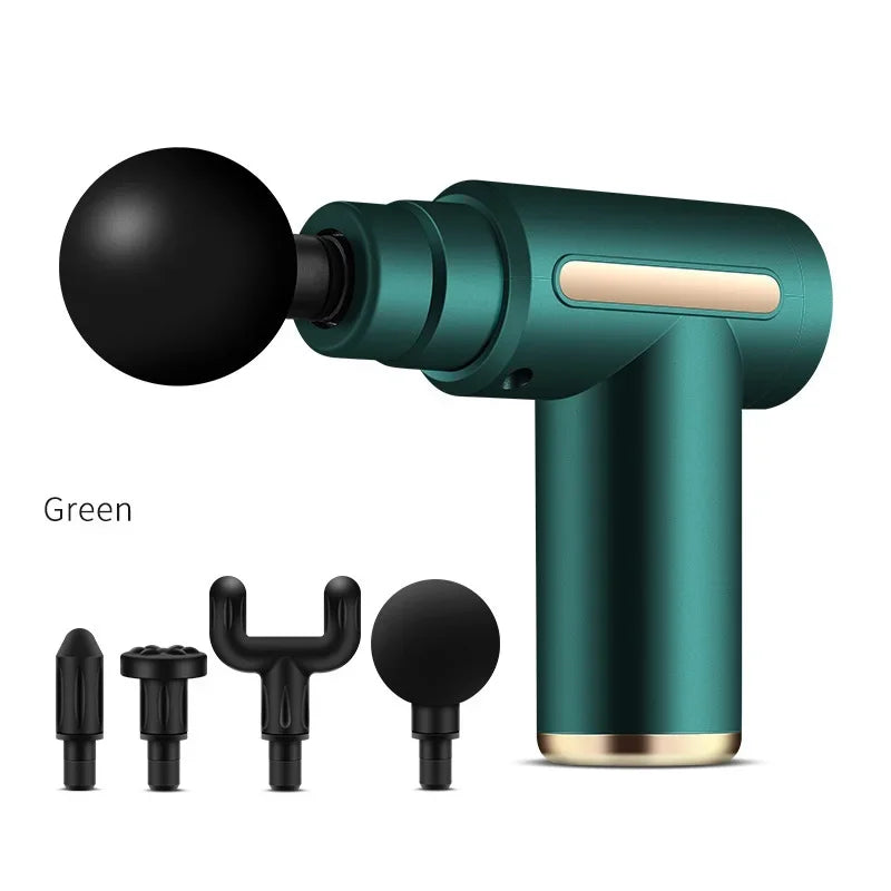 Mini Massage Gun Muscle Massager With 6 Speeds Type-C Charging Portable Electric Handheld Body Massager